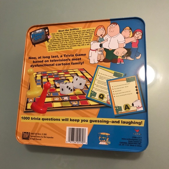 Toys Family Guy Trivia Board Game Poshmark